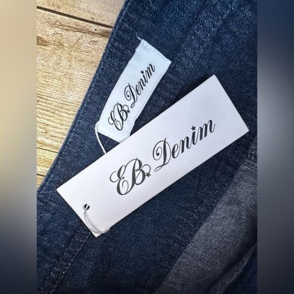 EB Denim Modular Denim Cargo Skirt in Midnight - Picture 11 of 13